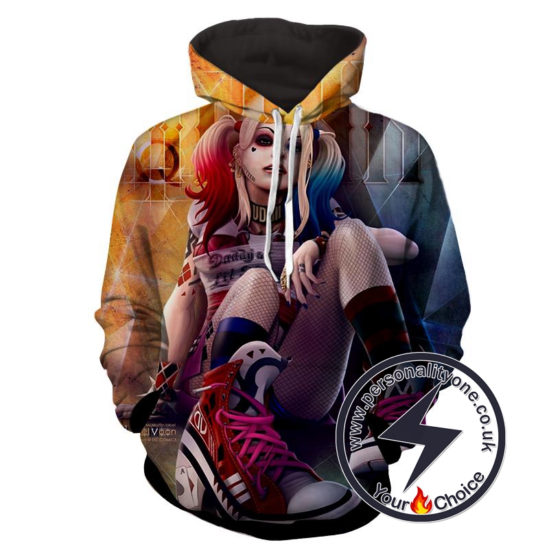 Harley Quinn - Harley Quinn 3D - Hoodies